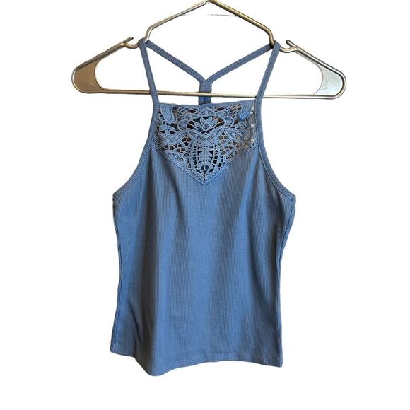 5 for $25🔥Juniors Medium Impulsive Blue Racerback Tank Top - Picture 1 of 6